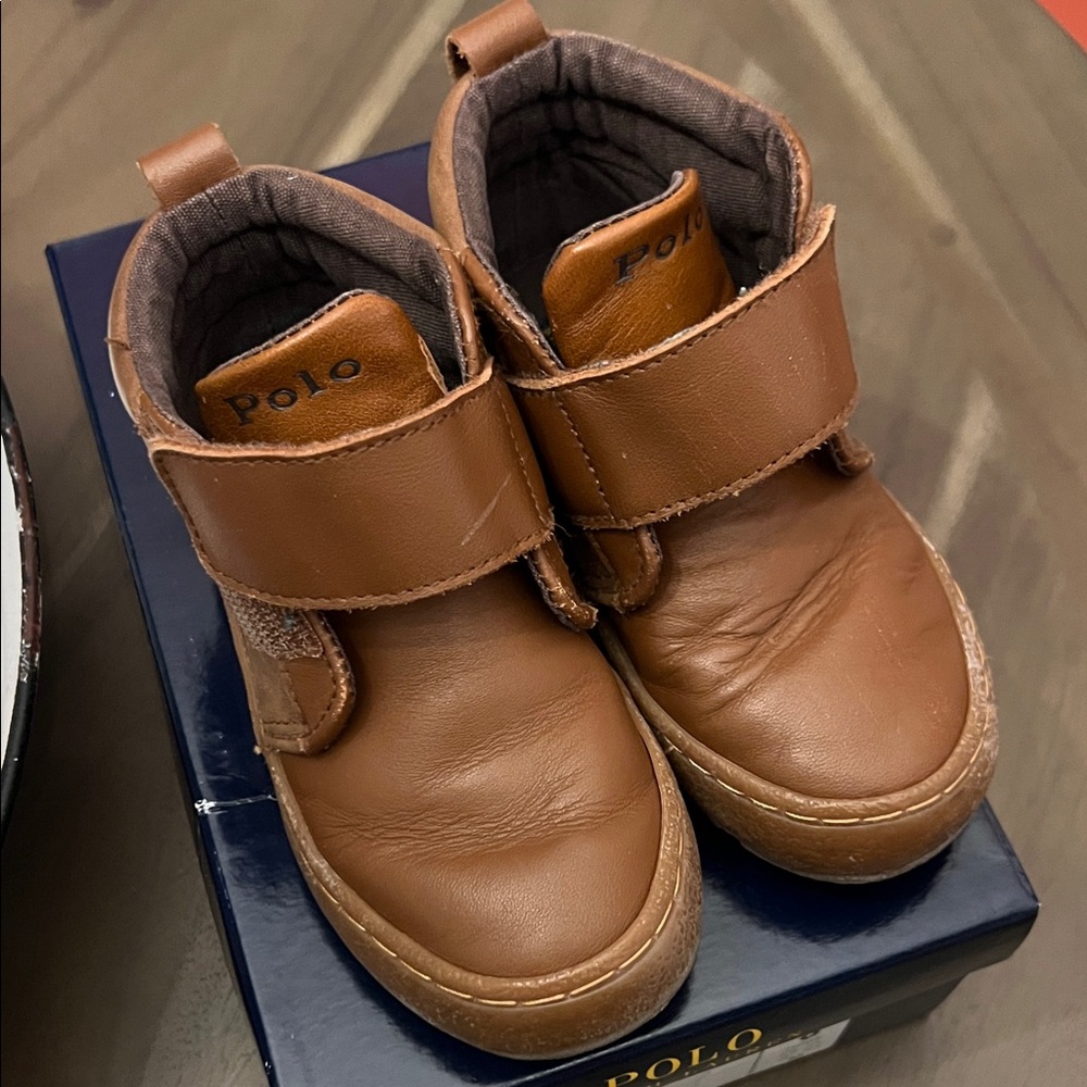 Polo Ralph Lauren Toddler Boy Boots - Camdyn EZ - size 8 - Picture 2 of 7